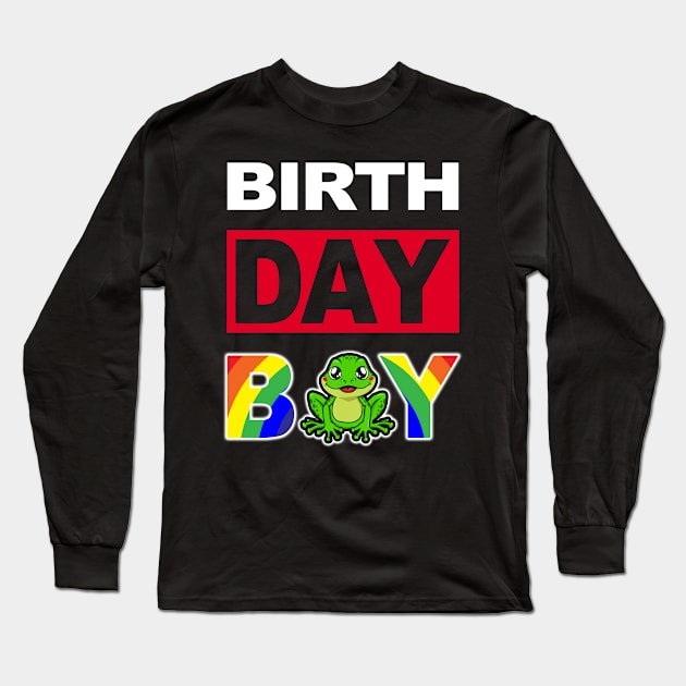 Birth Day Boy Long Sleeve T-Shirt by cerylela34